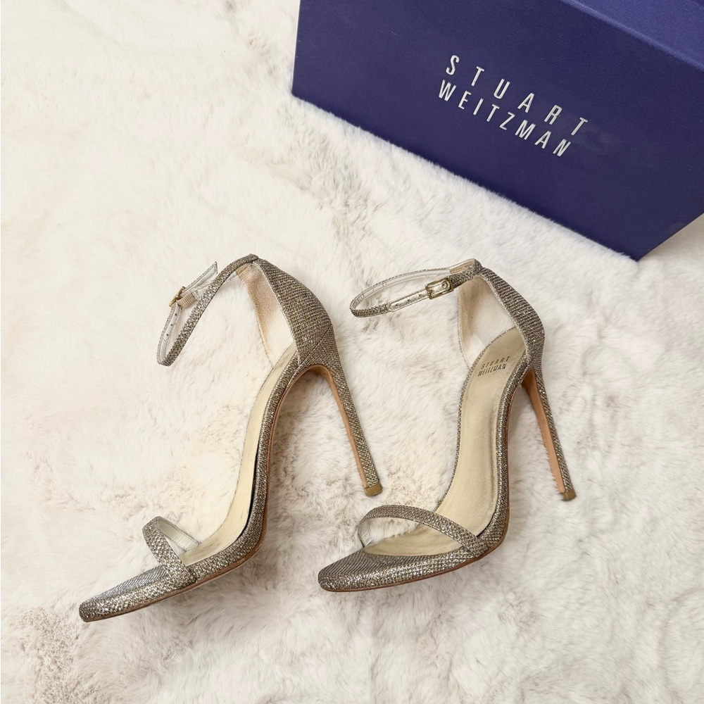 Stuart Weitzman shimmer NudistSong Heels